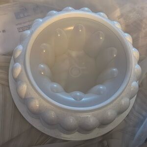 Tupperware 3 Piece 6-Cup 9" Fluted Ring Jell-O Jello Salad Mold 1202-5 USA Made